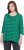 Ulla Popken Striped 3/4 Sleeve A-Line Tee Moss Green - T-shirty - 
