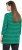 Ulla Popken Striped 3/4 Sleeve A-Line Tee Moss Green - T-shirty - 