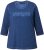 Ulla Popken UNIQUE Embroidered 3/4 Sleeve Tee Ink Blue - T-shirty - 