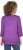 Ulla Popken UNIQUE Embroidered 3/4 Sleeve Tee Purple - T-shirty - 