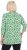 Ulla Popken Graphic Flower A-Line 3/4 Sleeve Tee Apple Green - T-shirty - 