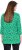 Ulla Popken Graphic Flower A-Line 3/4 Sleeve Tee Moss Green - T-shirty - 