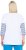 Ulla Popken Paper Boat Print 3/4 Sleeve Tee Snow White - Koszulki z nadrukiem dla kobiet - 