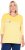 Ulla Popken Paper Boat Print 3/4 Sleeve Tee Sun Yellow - Koszulki z nadrukiem dla kobiet - 
