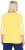 Ulla Popken Paper Boat Print 3/4 Sleeve Tee Sun Yellow - Koszulki z nadrukiem dla kobiet - 