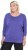 Ulla Popken Quick Drying Batwing Sleeve Tee Blueberry - Koszulki z nadrukiem dla kobiet - 