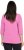 Ulla Popken Textured Lettering 3/4 Sleeve Tee Pink - Koszulki z nadrukiem dla kobiet - 