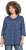 Ulla Popken Graphic Print Pleated 3/4 Sleeve Tee Blue - T-shirty - 