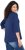 Ulla Popken Rebel 3/4 Sleeve Graphic Tee Ink Blue - T-shirty - 