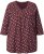 Ulla Popken Gingerbread Print 3/4 Sleeve Tee Plum - T-shirty - 