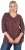 Ulla Popken Gingerbread Print 3/4 Sleeve Tee Plum - T-shirty - 