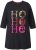 Ulla Popken Ho Ho Ho 3/4 Sleeve Graphic Tunic Tee Black - T-shirty - 