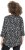 Ulla Popken Ribbon Print 3/4 Sleeve Asymmetric Tee Black - Koszulki z nadrukiem dla kobiet - 