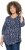 Ulla Popken Ribbon Print 3/4 Sleeve Asymmetric Tee Navy - Koszulki z nadrukiem dla kobiet - 