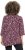 Ulla Popken Ribbon Print 3/4 Sleeve Asymmetric Tee Plum - Koszulki z nadrukiem dla kobiet - 