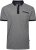 Kam Jeans 5525 Raised Dobby Fabric Polo with Tipping Black - Koszulki polo - Koszulki Polo 2XL-8XL