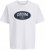 Jack & Jones Dover Denim O-Neck T-Shirt White - Koszulki - T-shirty meskie Duże Rozmiary - 2XL-14XL