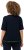 Ulla Popken Classic Fit Half-Sleeve Crew Neck T-shirt With Hem Inscription Navy Blue - Koszulki z nadrukiem dla kobiet - 