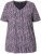 Ulla Popken So Many Dots Tee Light Heather - Koszulki z nadrukiem dla kobiet - 