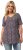 Ulla Popken So Many Dots Tee Light Heather - Koszulki z nadrukiem dla kobiet - 