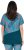 Ulla Popken Quick Drying Geometric Print Short Sleeve Tee Dark Petrol - Koszulki z nadrukiem dla kobiet - 