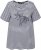 Ulla Popken Palm Tree Embroidered Tee Navy Blue - Koszulki z nadrukiem dla kobiet - 