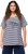 Ulla Popken Palm Tree Embroidered Tee Navy Blue - Koszulki z nadrukiem dla kobiet - 