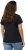 Ulla Popken BISOUS Short Sleeve Graphic Tee Navy Blue - Koszulki z nadrukiem dla kobiet - 