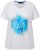 Ulla Popken BISOUS Short Sleeve Graphic Tee Snow White - Koszulki z nadrukiem dla kobiet - 