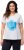 Ulla Popken BISOUS Short Sleeve Graphic Tee Snow White - Koszulki z nadrukiem dla kobiet - 