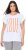 Ulla Popken LOVE Short Sleeve Graphic Tee Snow White - Koszulki z nadrukiem dla kobiet - 