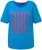 Ulla Popken LOVE Short Sleeve Graphic Tee Sapphire Blue - Koszulki z nadrukiem dla kobiet - 