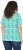 Ulla Popken Coral Reef Printed Short Sleeve V-Neck Tee Emerald - Koszulki z nadrukiem dla kobiet - 