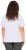 Ulla Popken Embroidered Face Motif Short Sleeve V-Neck Tee Light Grey Melange - Koszulki z nadrukiem dla kobiet - 