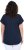 Ulla Popken Metallic Animal Cap Sleeve Graphic Tee Navy - Koszulki z nadrukiem dla kobiet - 