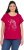 Ulla Popken Metallic Animal Cap Sleeve Graphic Tee Dark Raspberry - Koszulki z nadrukiem dla kobiet - 