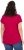 Ulla Popken Metallic Animal Cap Sleeve Graphic Tee Dark Raspberry - Koszulki z nadrukiem dla kobiet - 