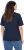 Ulla Popken TRUE Lettering Short Sleeve Tee Navy Blue - Koszulki z nadrukiem dla kobiet - 