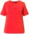 Ulla Popken TRUE Lettering Short Sleeve Tee Neon Red - Koszulki z nadrukiem dla kobiet - 