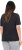 Ulla Popken Easy Short Sleeve Acid Wash Graphic Tee Black - Koszulki z nadrukiem dla kobiet - 