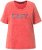 Ulla Popken Easy Short Sleeve Acid Wash Graphic Tee Light Red - Koszulki z nadrukiem dla kobiet - 