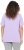 Ulla Popken Metallic Feather Short Sleeve Graphic Tee Lavender - Koszulki z nadrukiem dla kobiet - 