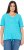 Ulla Popken Ride The Wave Short Sleeve V-Neck Graphic Tee Deep Aqua - Koszulki z nadrukiem dla kobiet - 