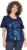Ulla Popken Marine Print Short Sleeve Tee Ink Blue - Koszulki z nadrukiem dla kobiet - 