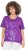Ulla Popken Marine Print Short Sleeve Tee Purple - Koszulki z nadrukiem dla kobiet - 