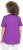 Ulla Popken Marine Print Short Sleeve Tee Purple - Koszulki z nadrukiem dla kobiet - 