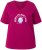 Ulla Popken Shell Picker Club Short Sleeve Graphic Tee Magnolia Red - Koszulki z nadrukiem dla kobiet - 