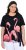 Ulla Popken Flamingo Short Sleeve Graphic Tee Black - Koszulki z nadrukiem dla kobiet - 