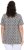 Ulla Popken Cactus Print Short Sleeve V-Neck Tee Graphite Grey - Koszulki z nadrukiem dla kobiet - 