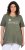 Ulla Popken Sunset Lettering Short Sleeve Graphic Tee Olive - Koszulki z nadrukiem dla kobiet - 